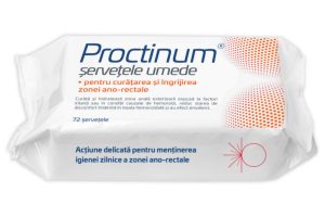 Servetele umede pentru Igiena Ano-Rectala Proctinum, 72 Bucati, Zdrovit