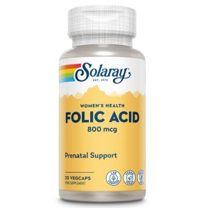 Acid Folic 800mcg Solaray, 30 Capsule, Secom