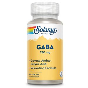 Gaba 750mg Solaray, 60 Tablete, Secom