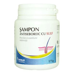 Sampon antiseboreic cu sulf, 175g, Viva Pharma