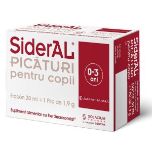 Picaturi pentru copii SiderAL, Flacon 30ml + Plic 1,9g, Solacium Pharma
