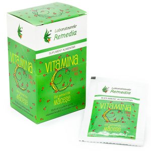Vitamina C cu Macese, 1000mg, 10 Plicuri, Remedia